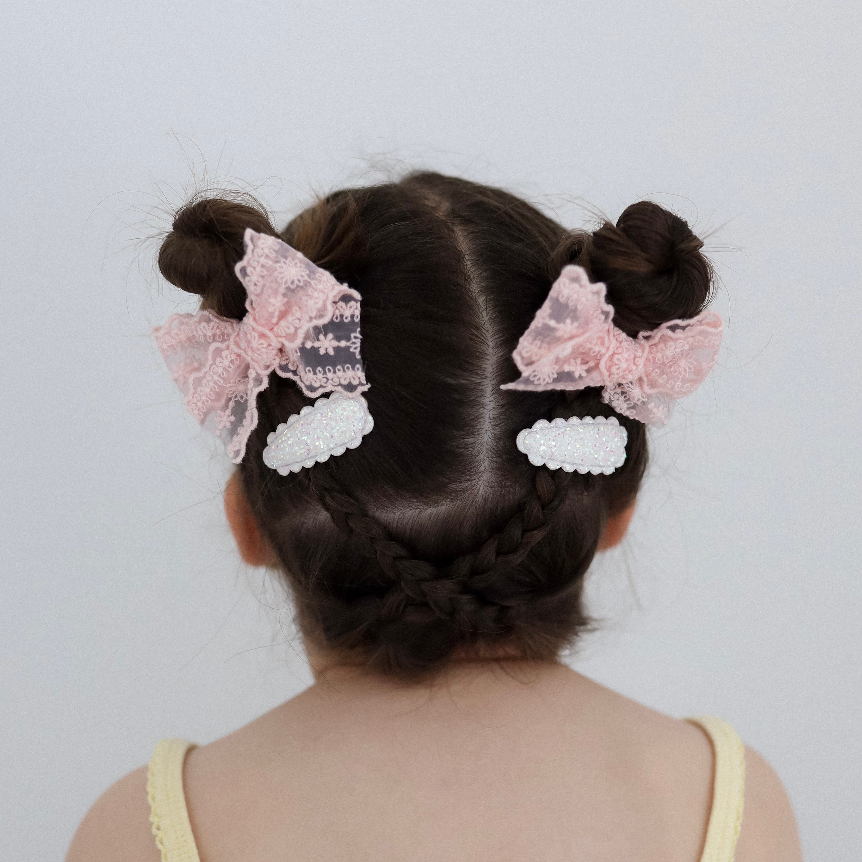 Dainty Snap Clips | Opal Glitter