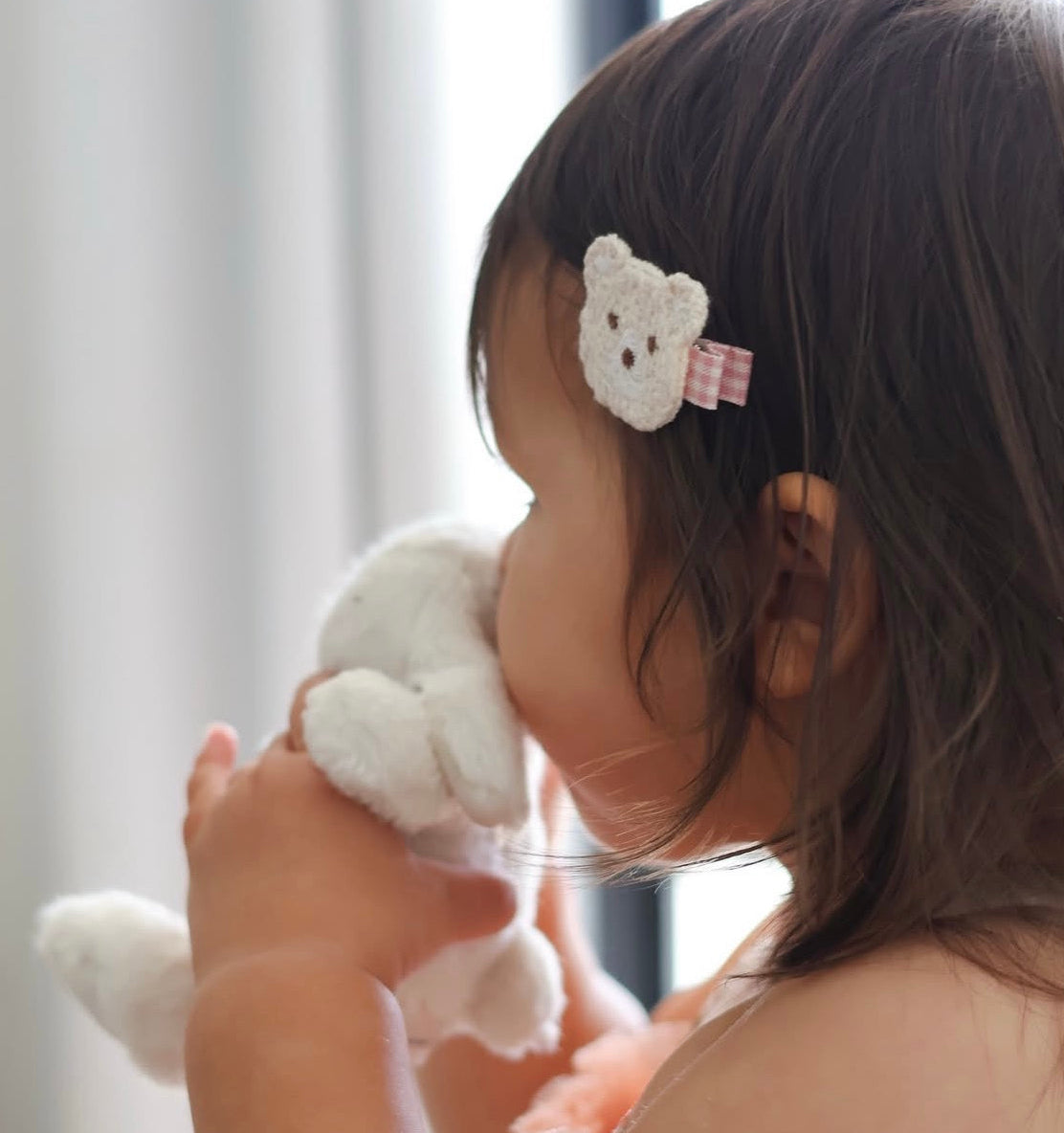 Teddy Clip | Buttercream Bear