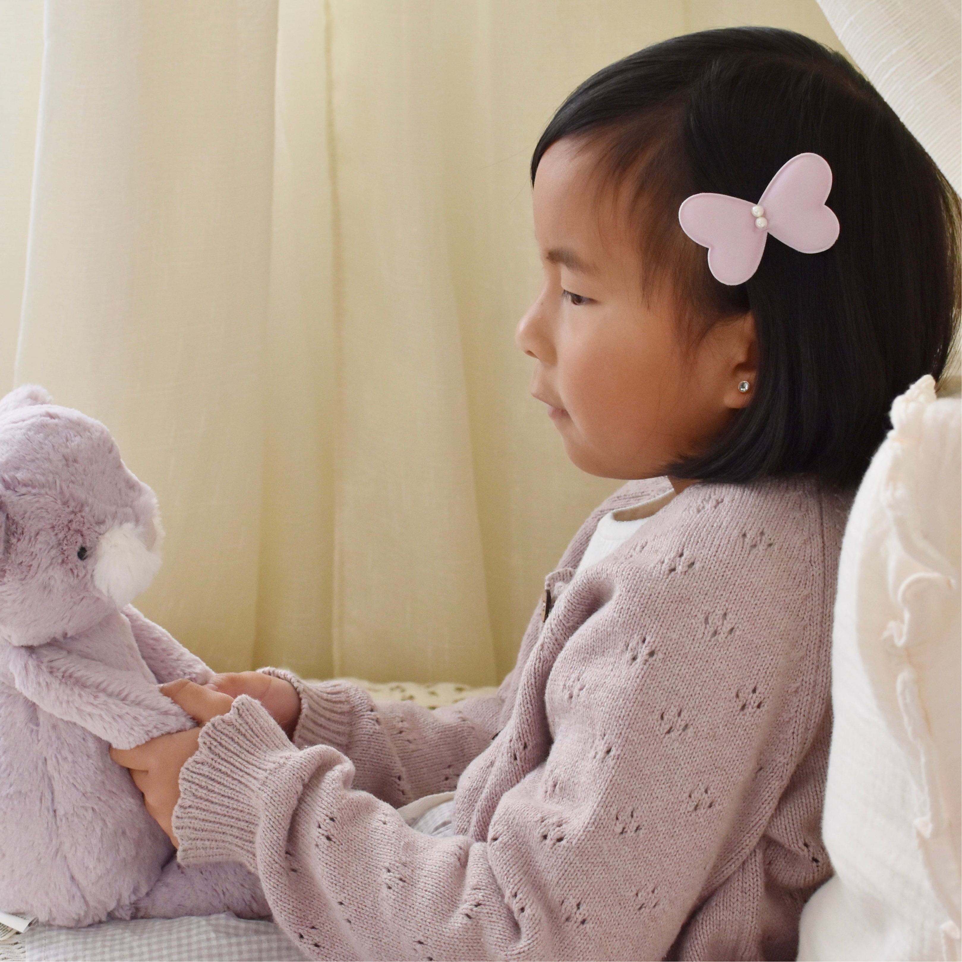 Whimsy Butterfly Clips | Soft Orchid