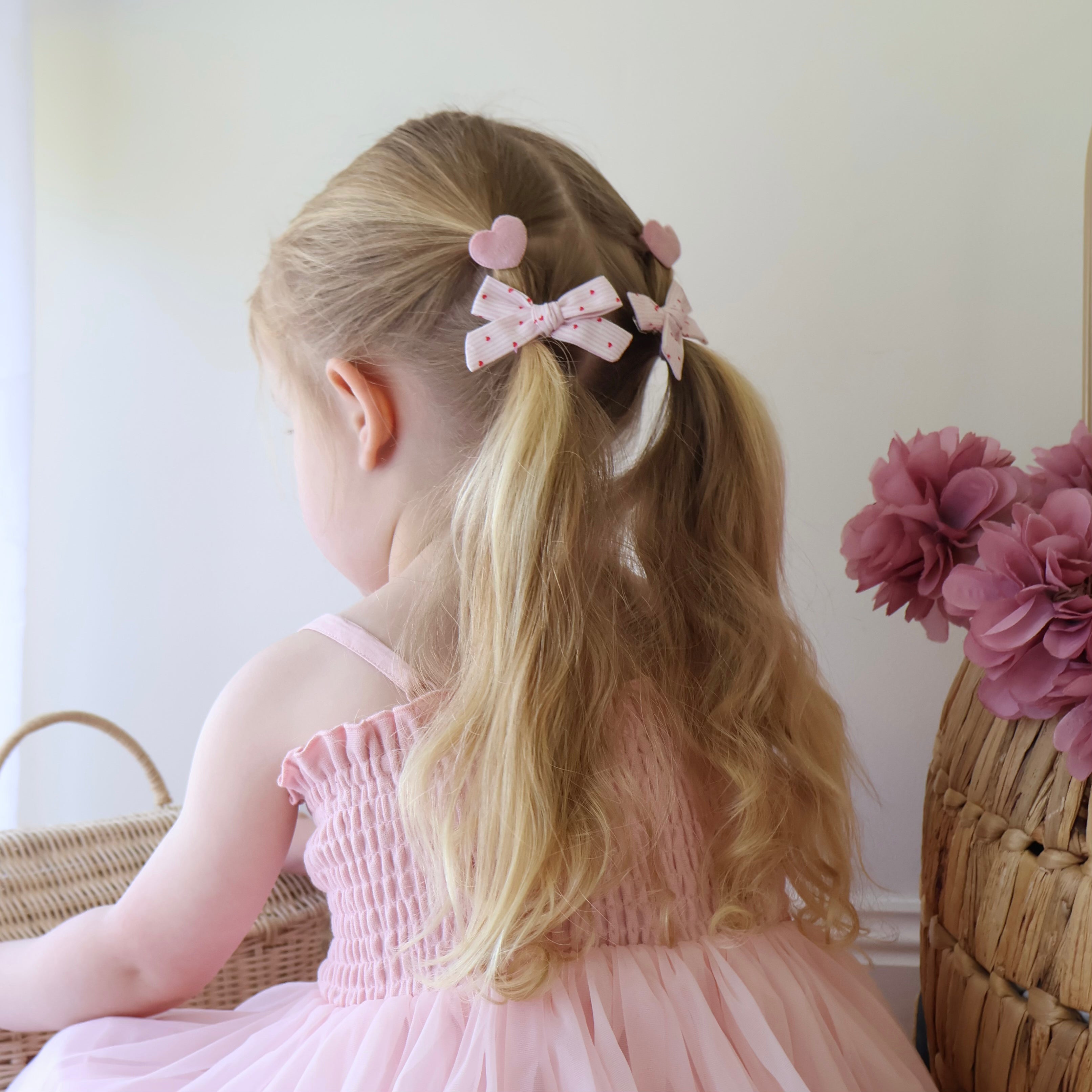 Hair Ties | Pink Hearts