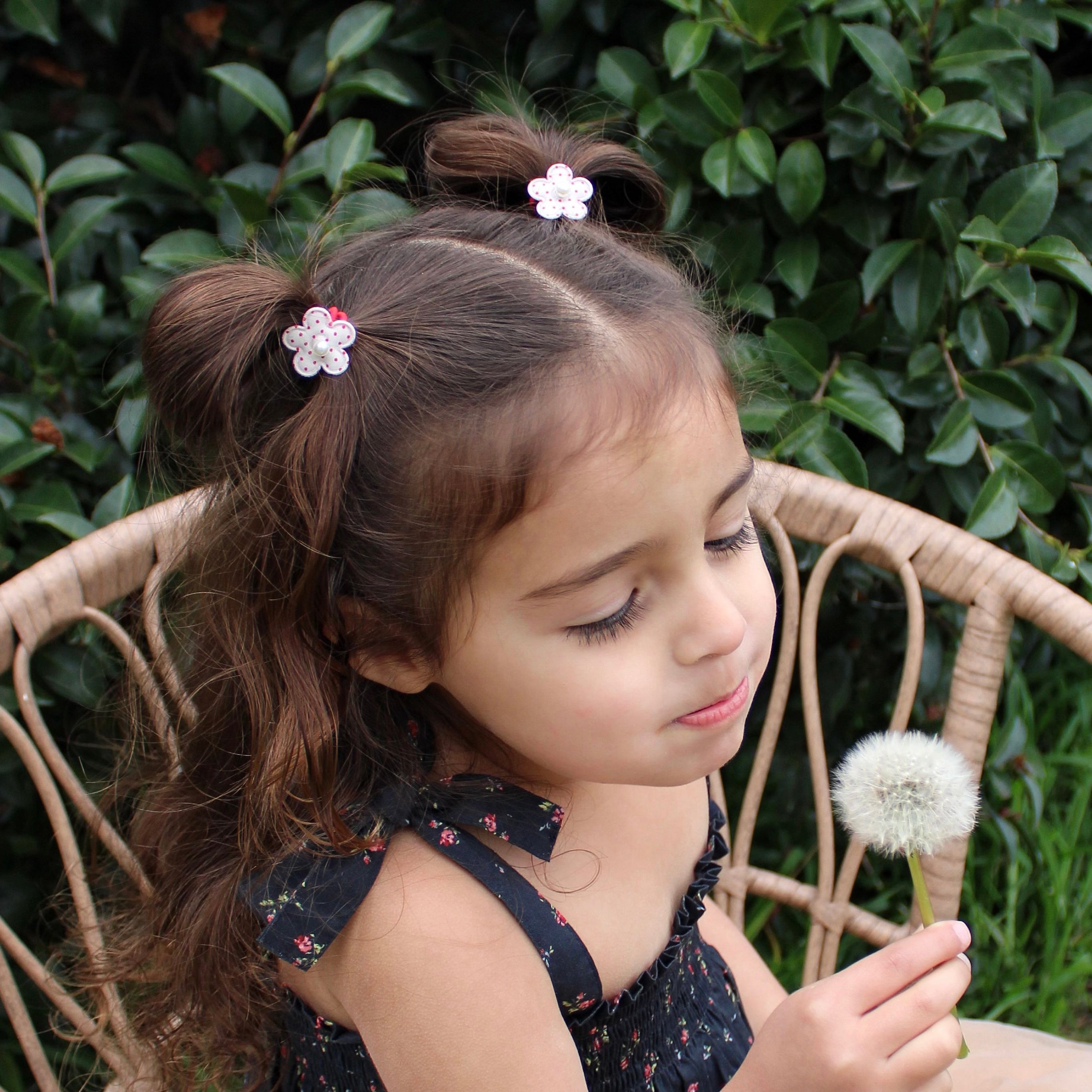 Hair Ties | Red Dotty Daisy