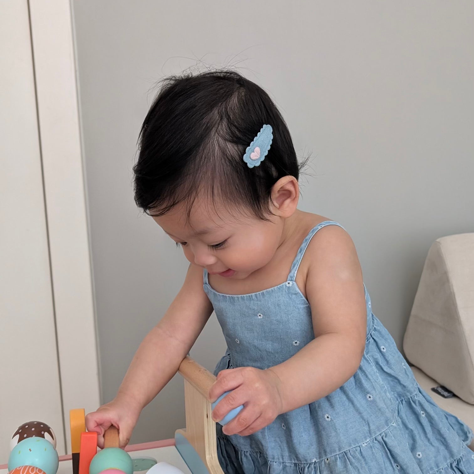 Dainty Snap Clips | Sweetheart Denim