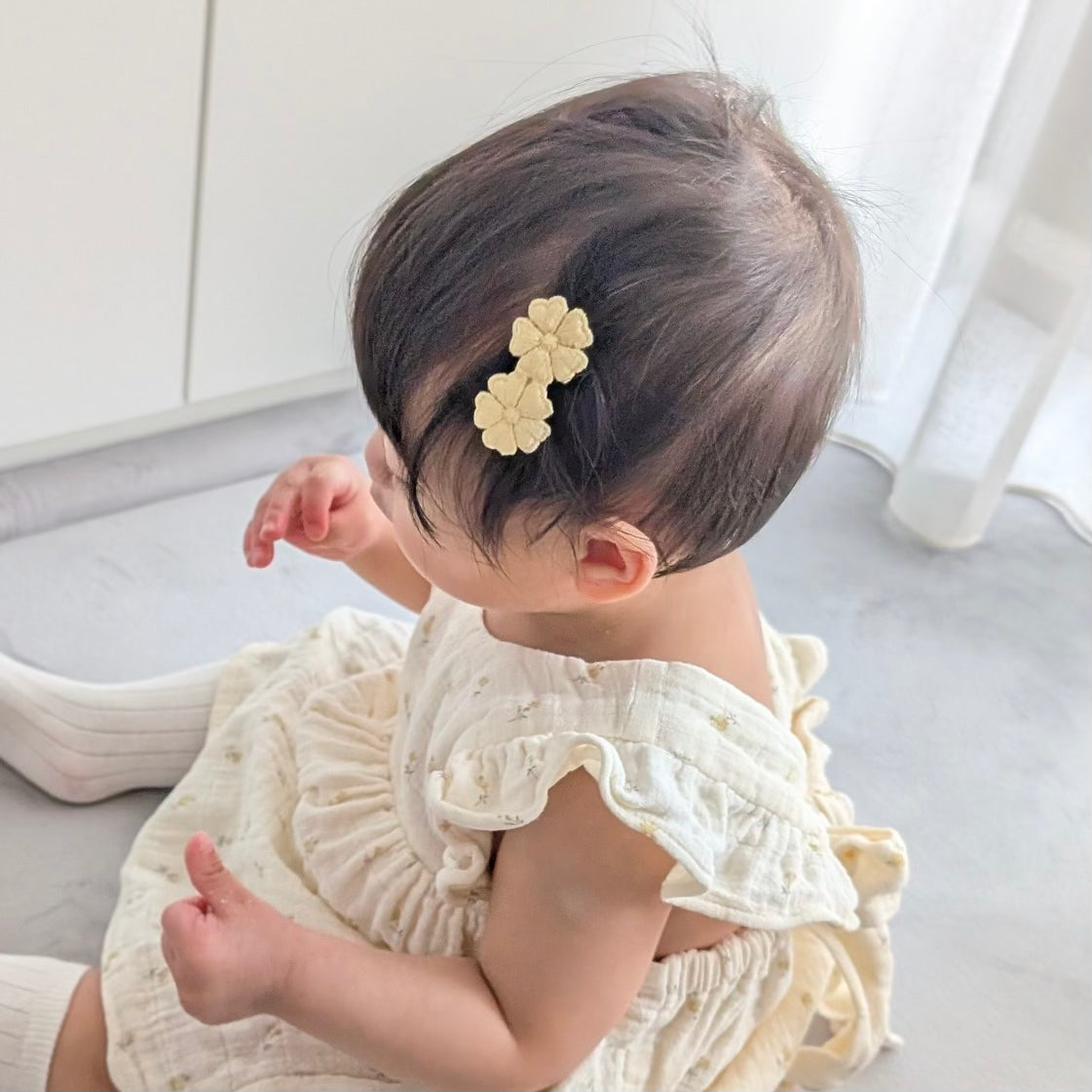 Flower Lace Clip // Buttercup