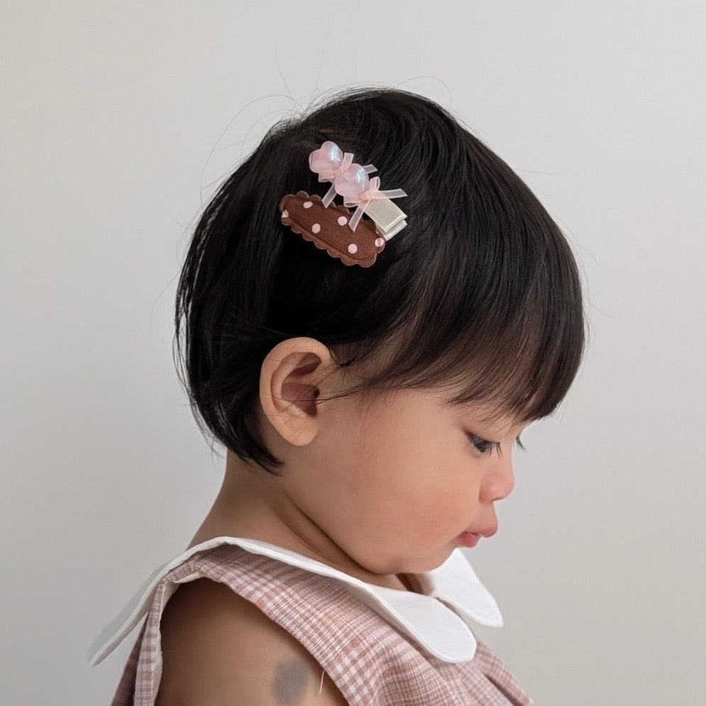 Dainty Snap Clips | Chocolate Strawberry