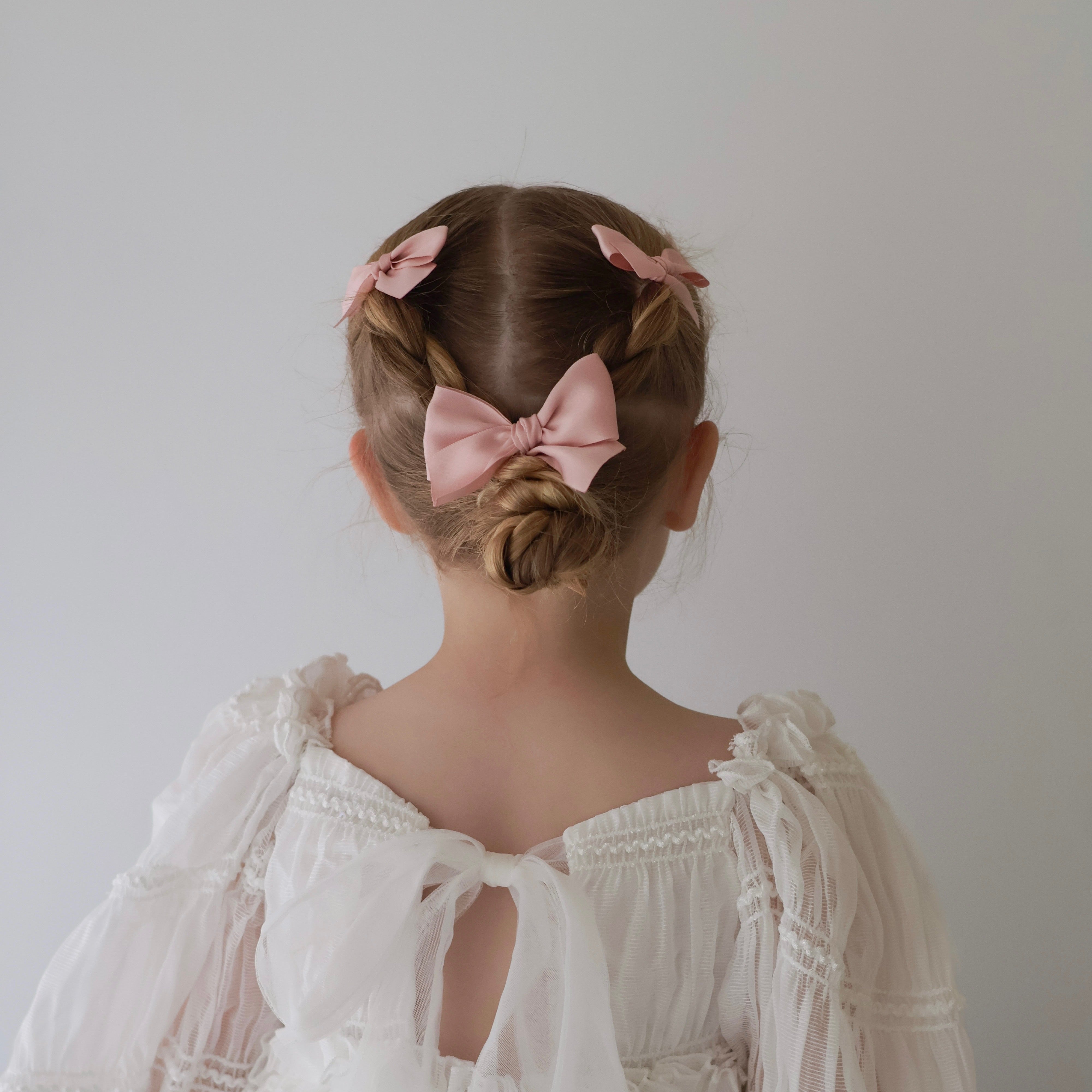 Satin Bow | Pink Champagne