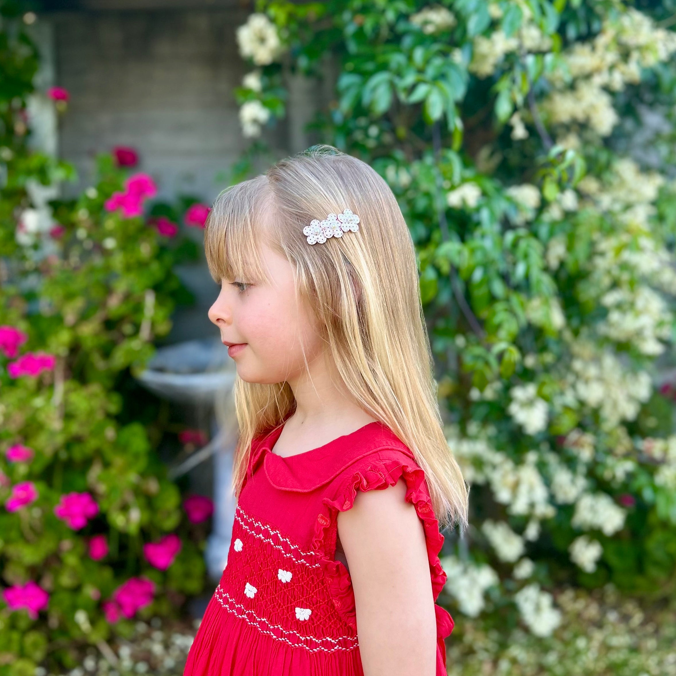 Clip | Red Dotty Daisy