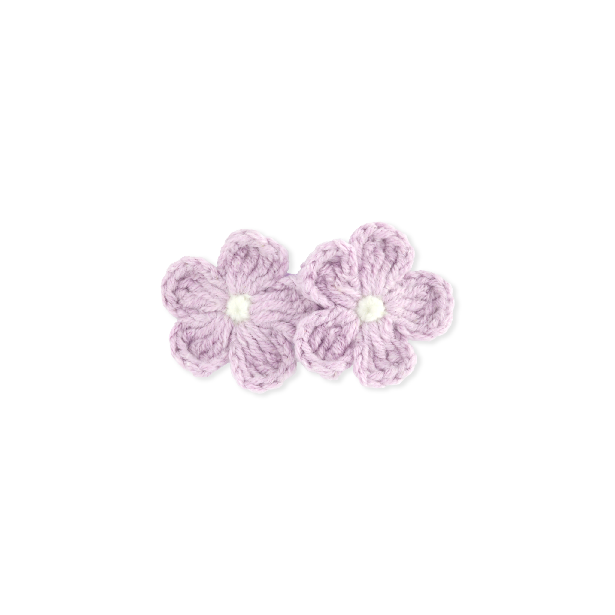Crochet Flower Snap Clip | Amethyst