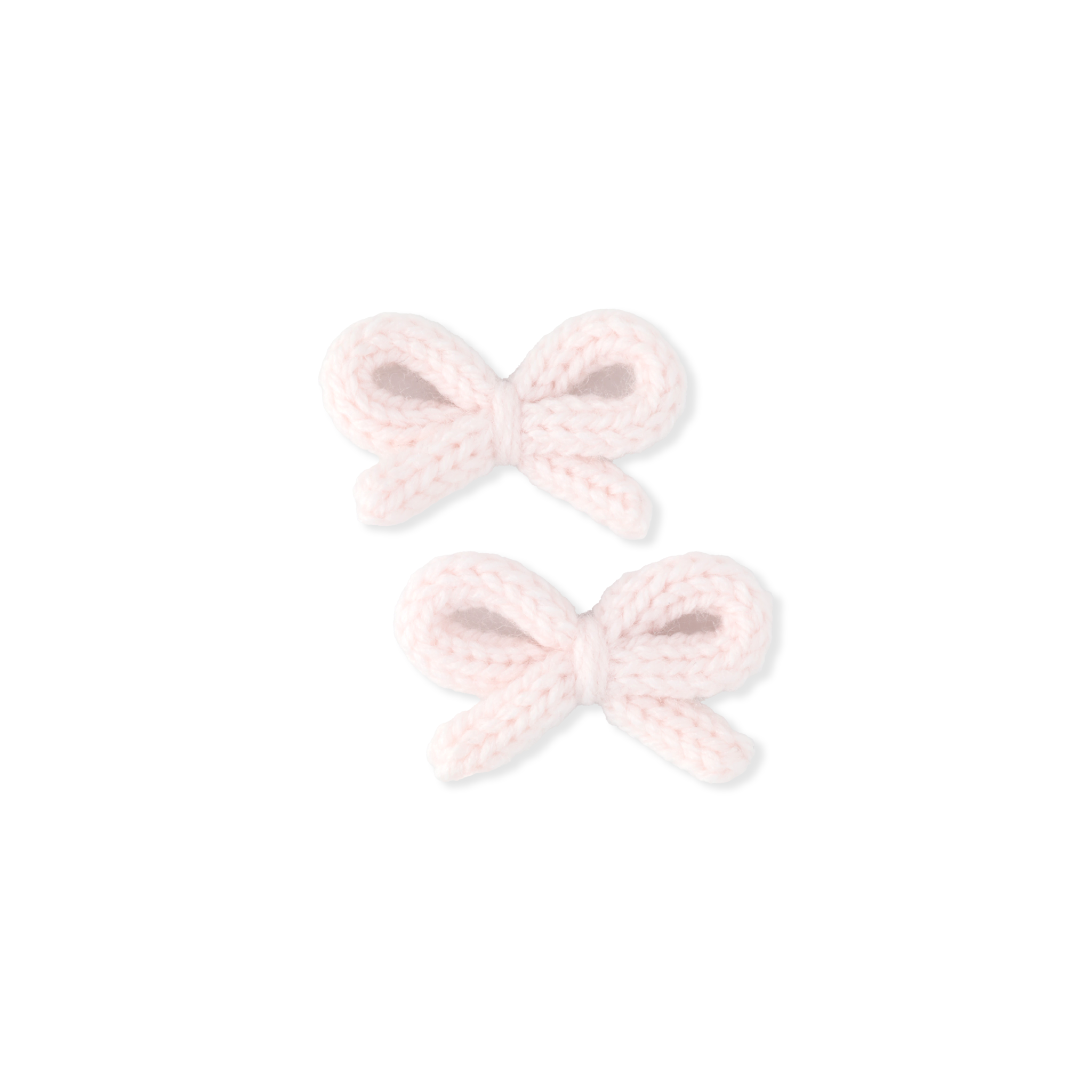 Crochet Ribbon Pigtail Set | Icy Pink