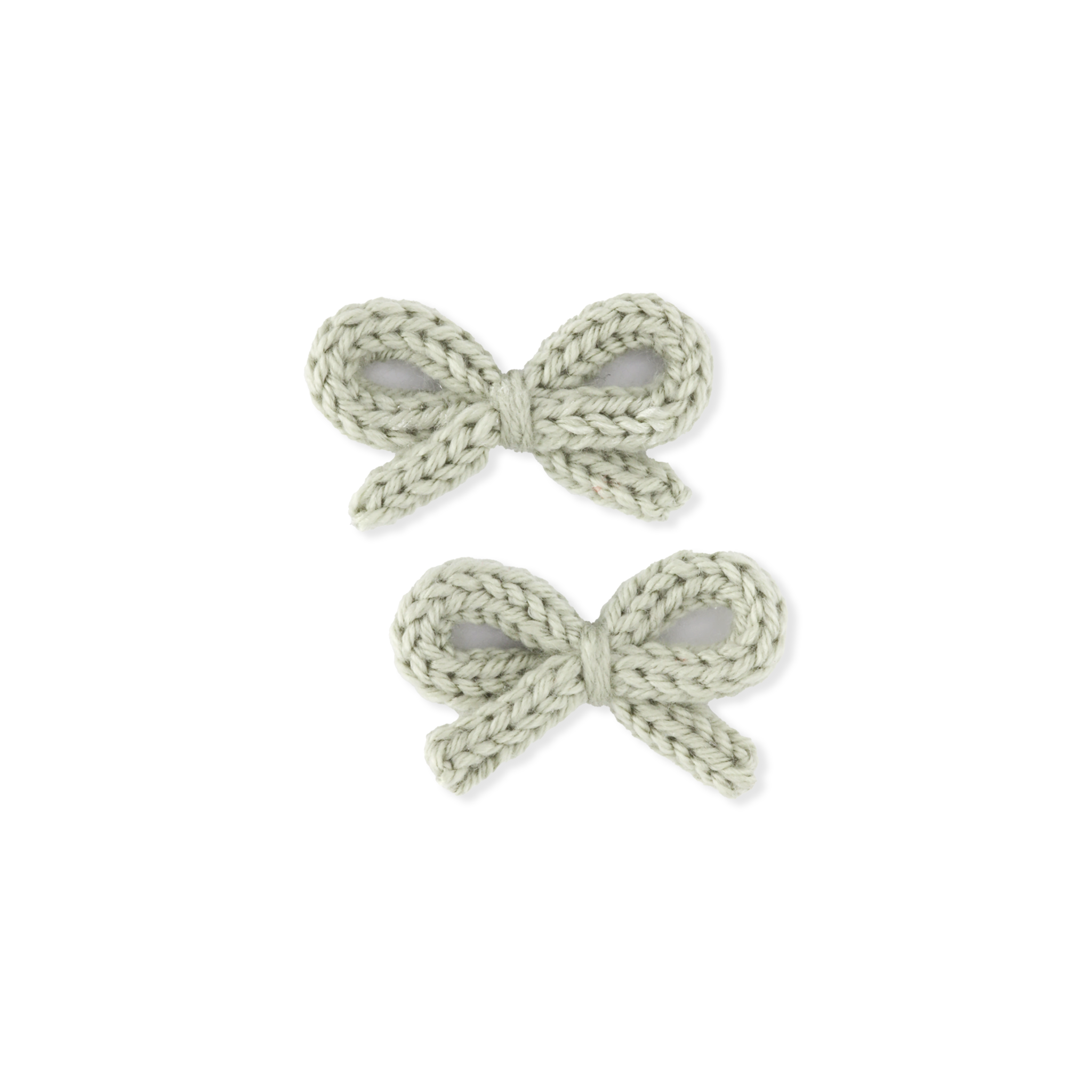 Crochet Ribbon Pigtail Set | Olive Mist