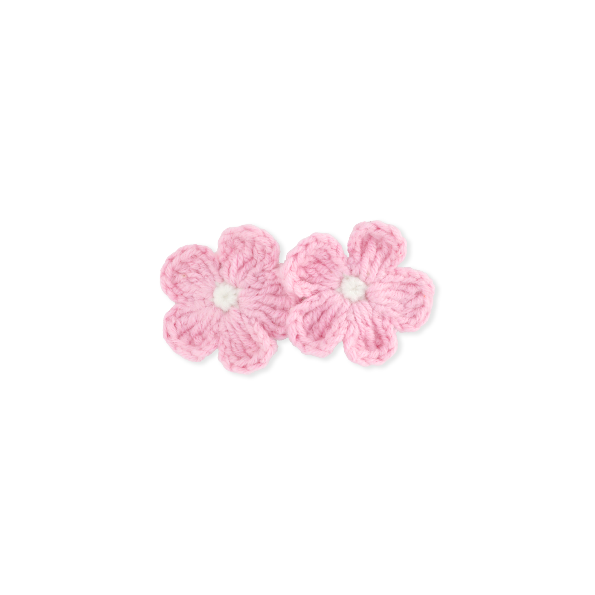 Crochet Flower Snap Clip | Pink Bloom