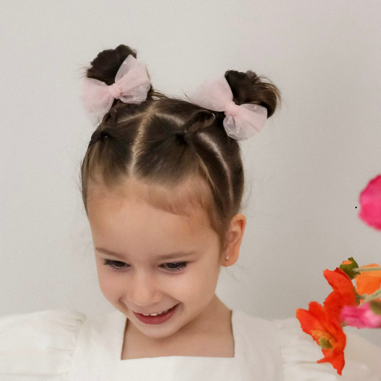 Tulle Pigtail Set | Blush Cloud