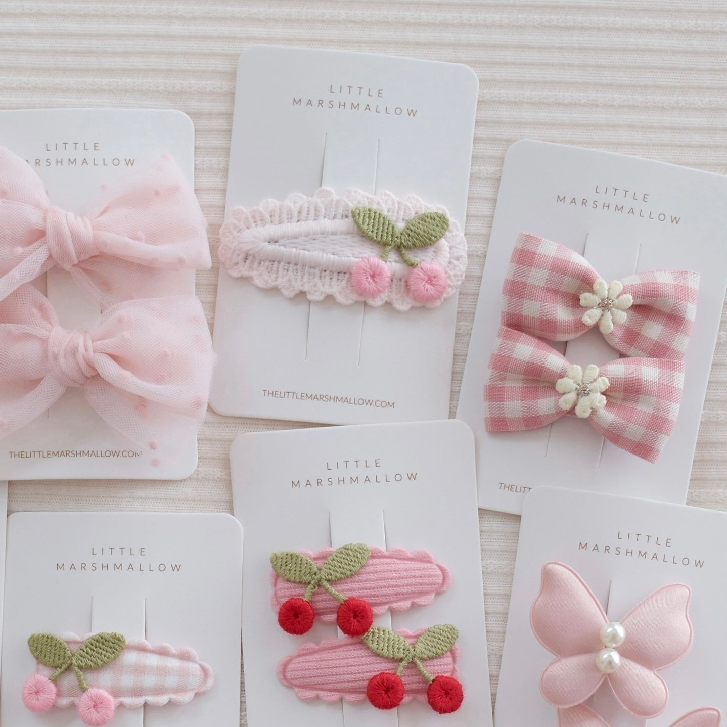 Scallop Snap Clip | Cherry