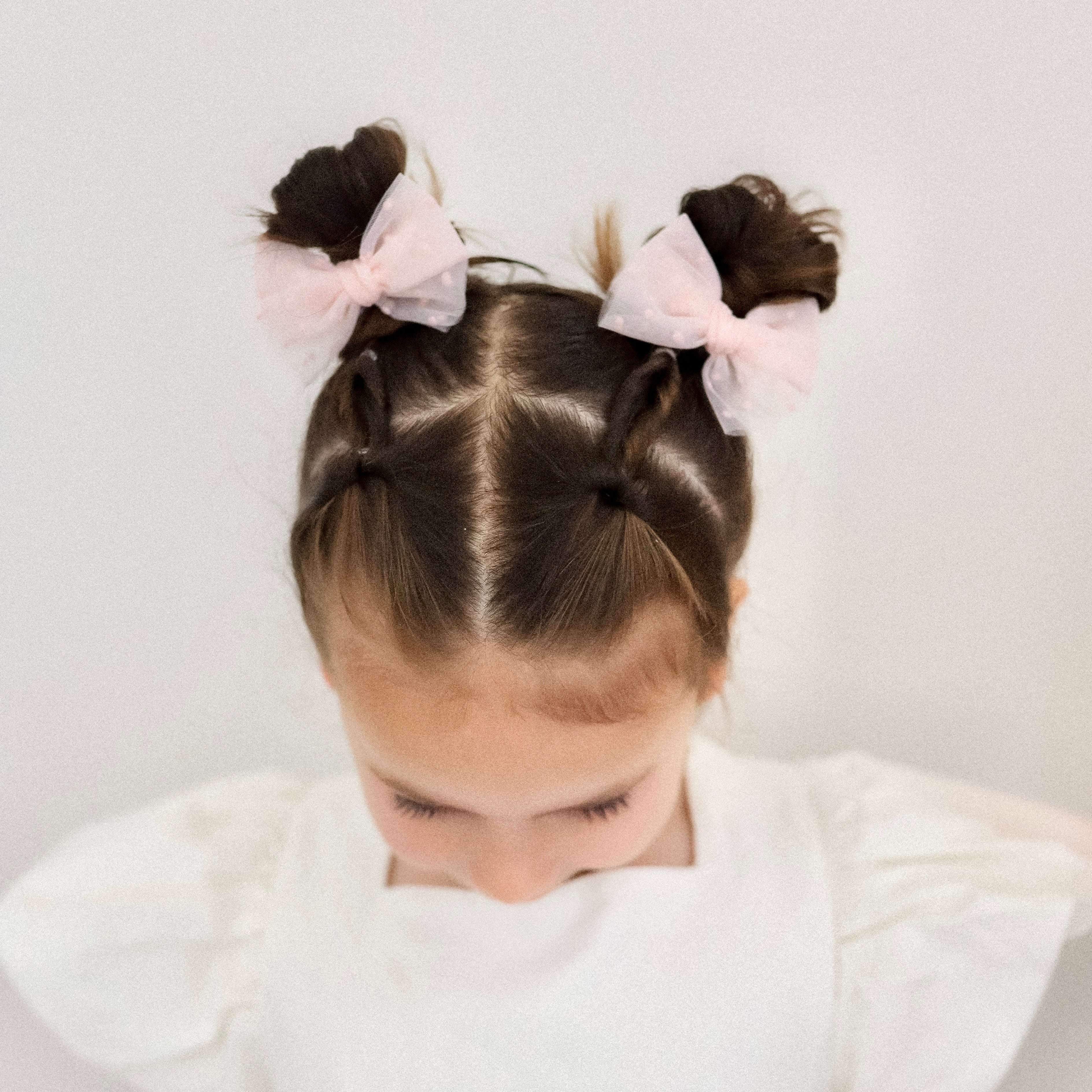 Tulle Pigtail Set | Blush Cloud