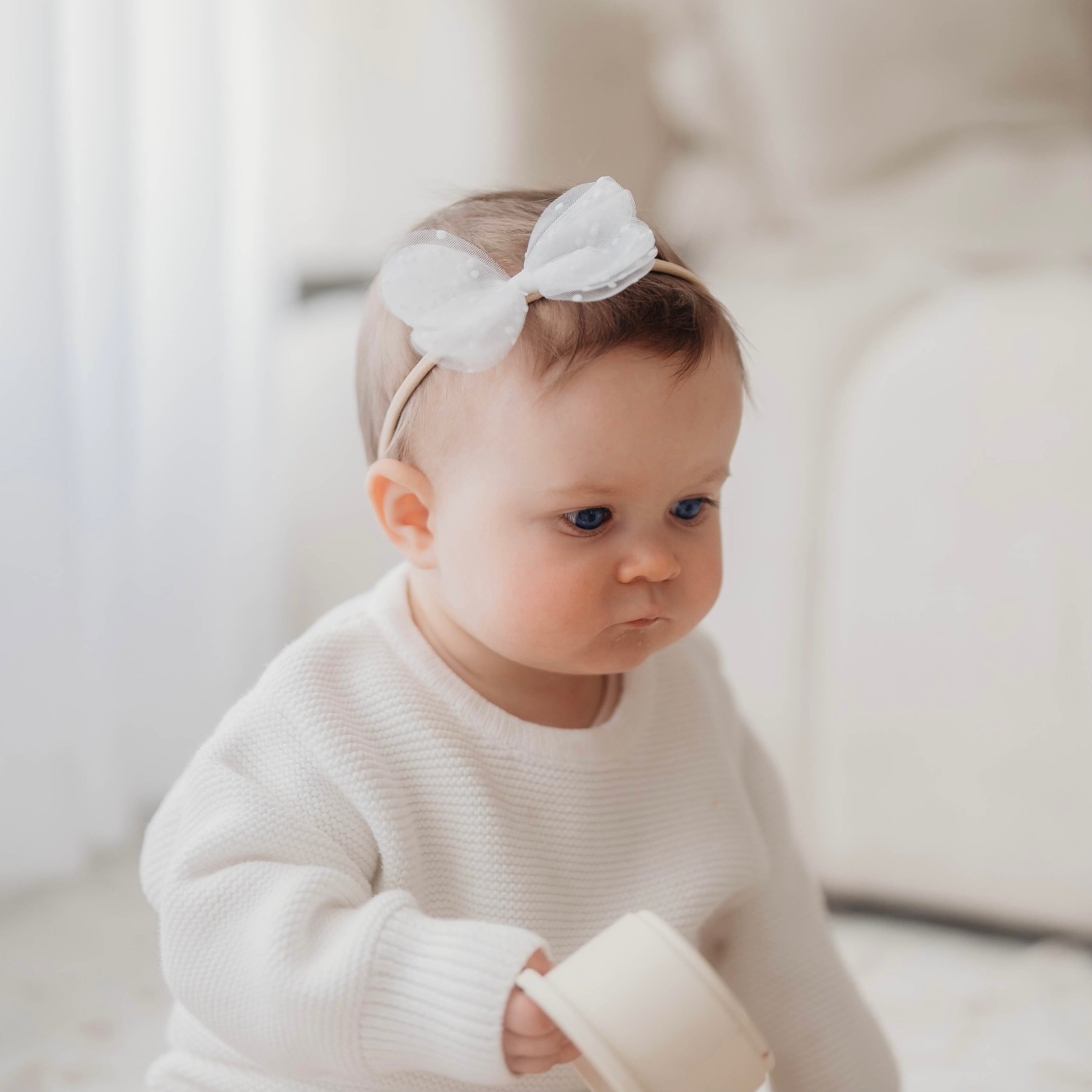 Blossom Bow | Fairy White Dots