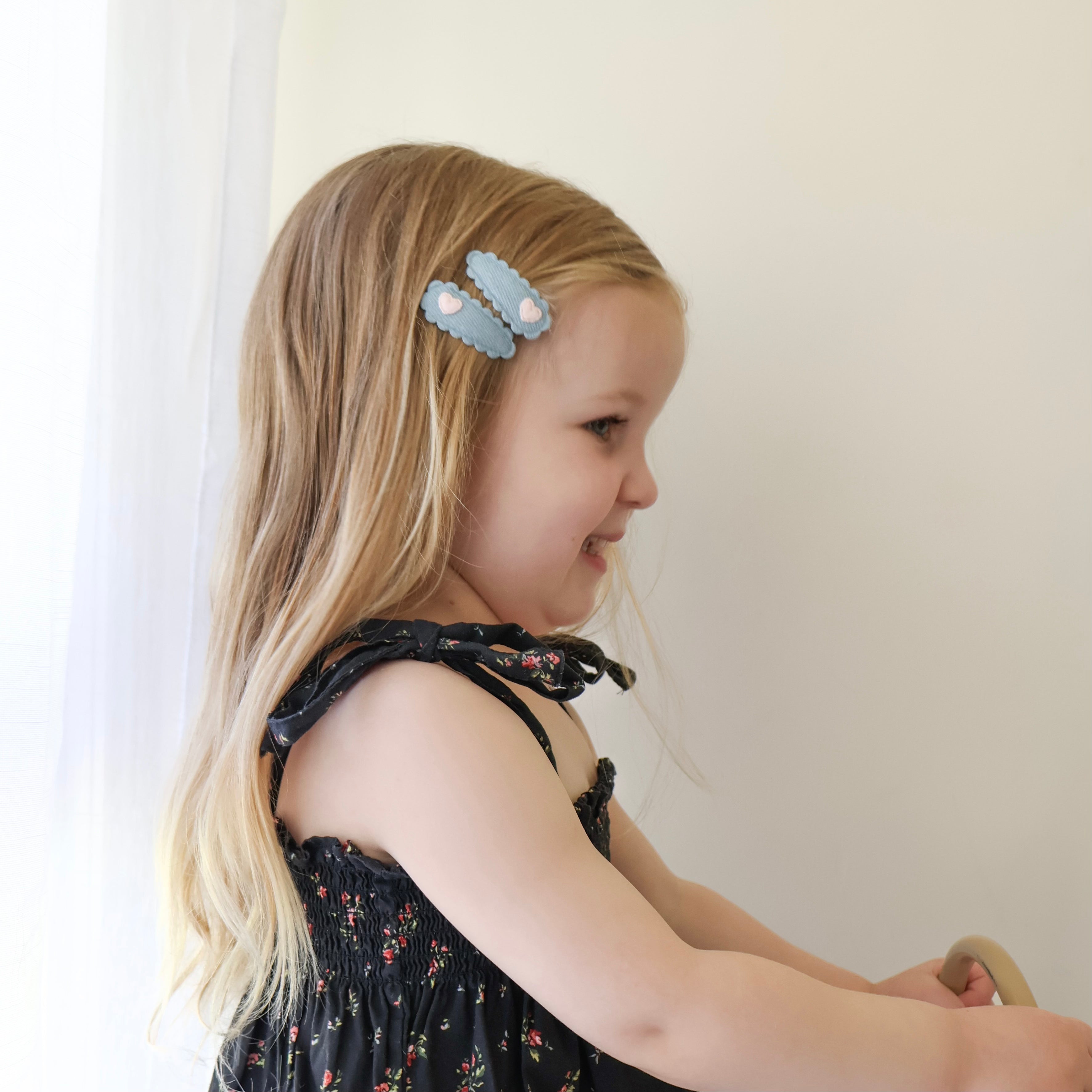 Dainty Snap Clips | Sweetheart Denim