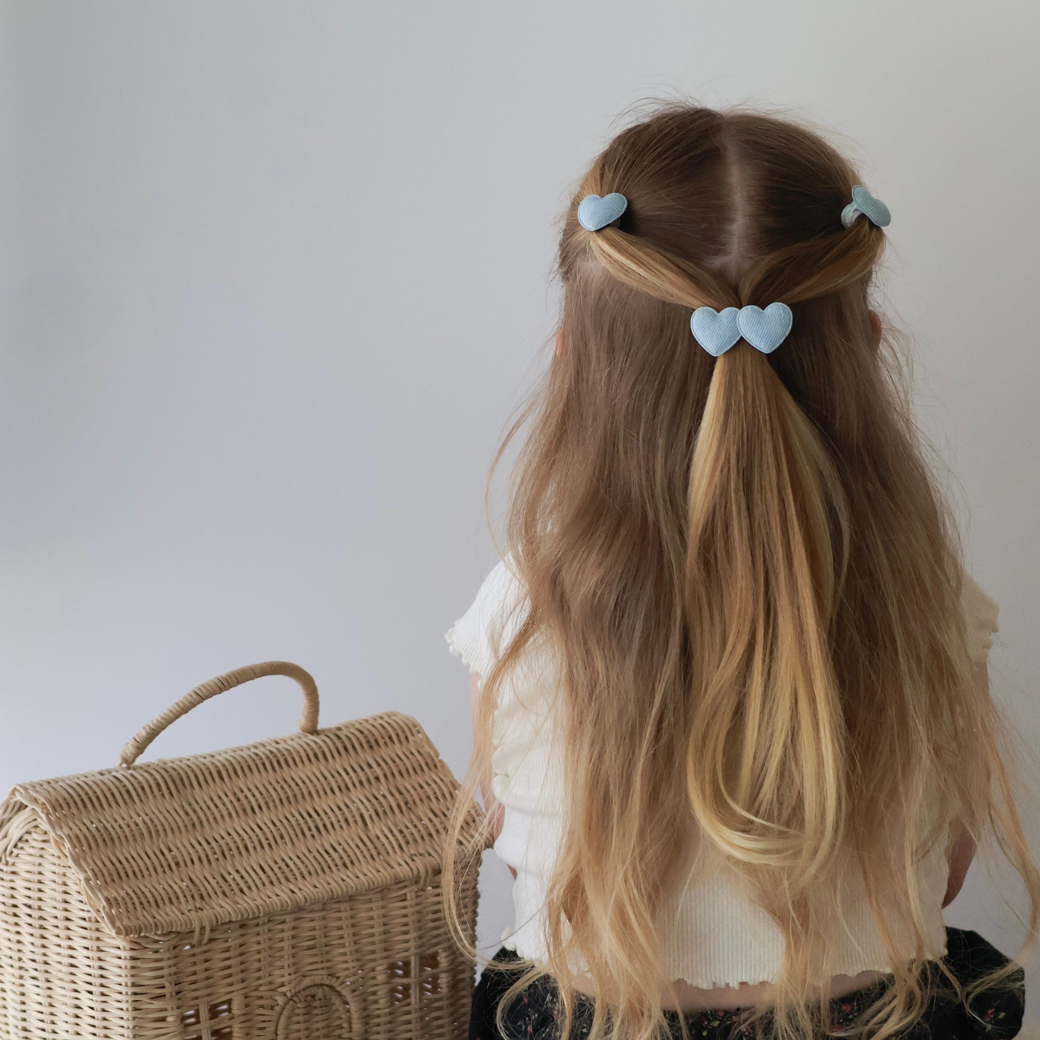 Heart Clip | Light Denim