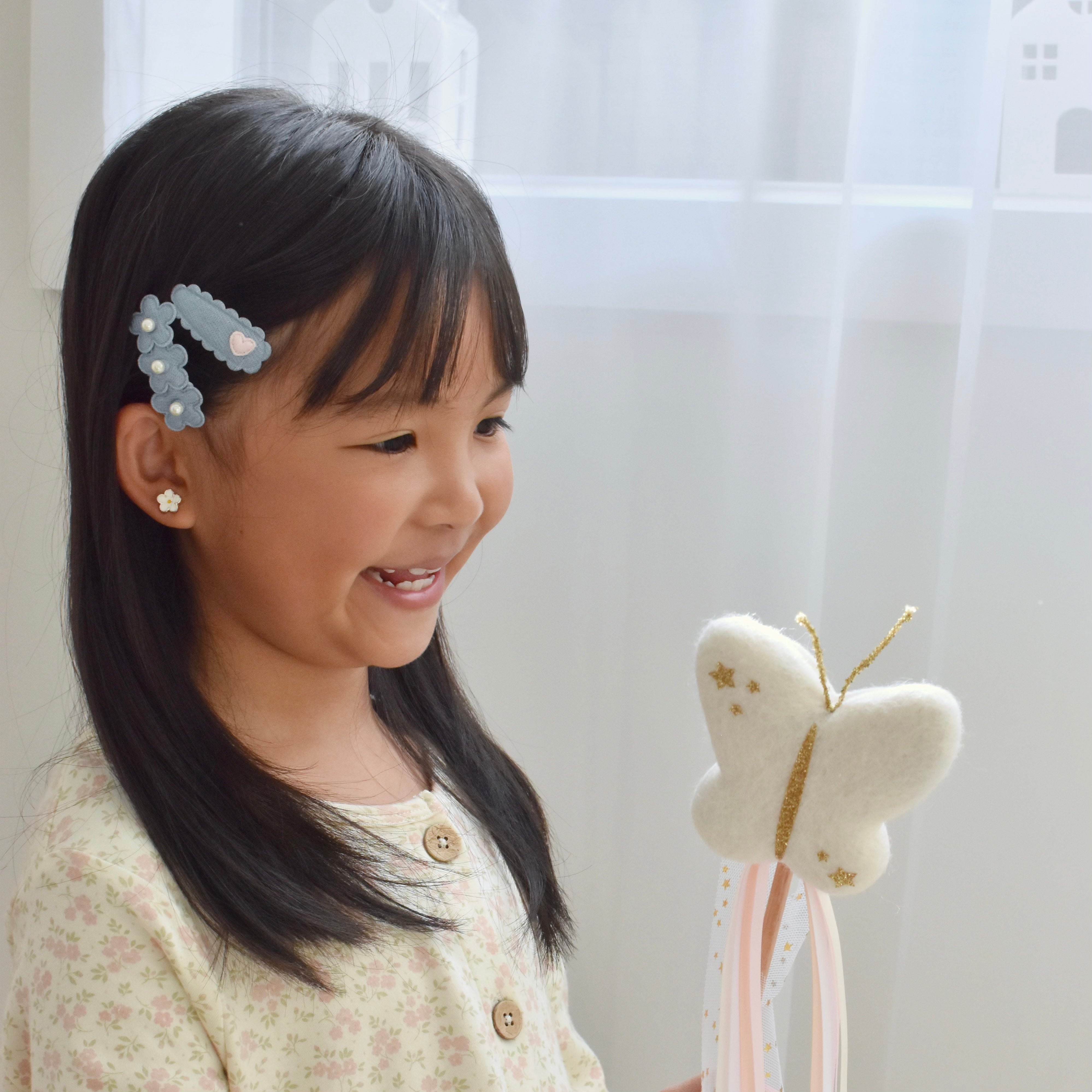 Dainty Snap Clips | Sweetheart Denim