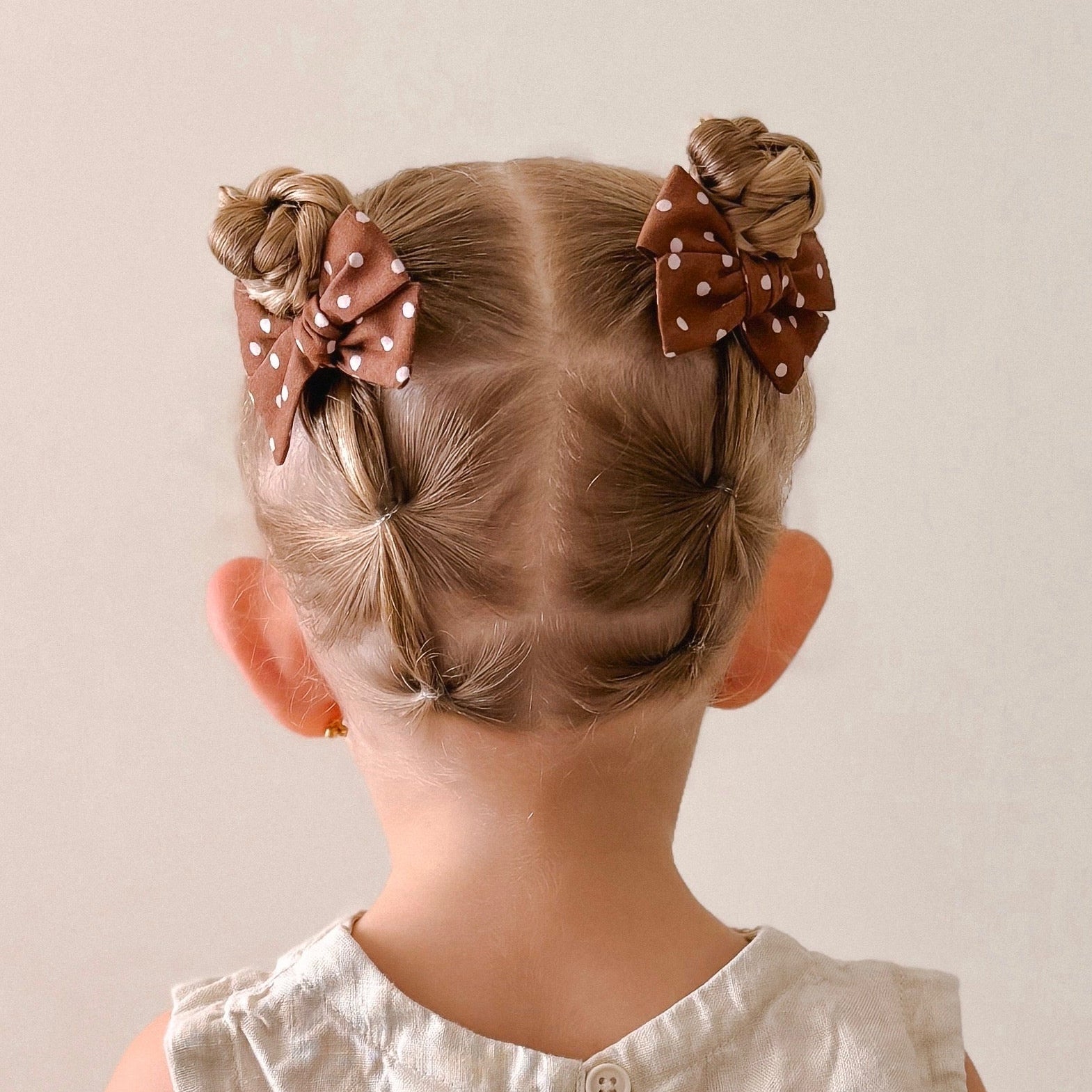 Pinwheel Pigtail Set | Chocolate Strawberry