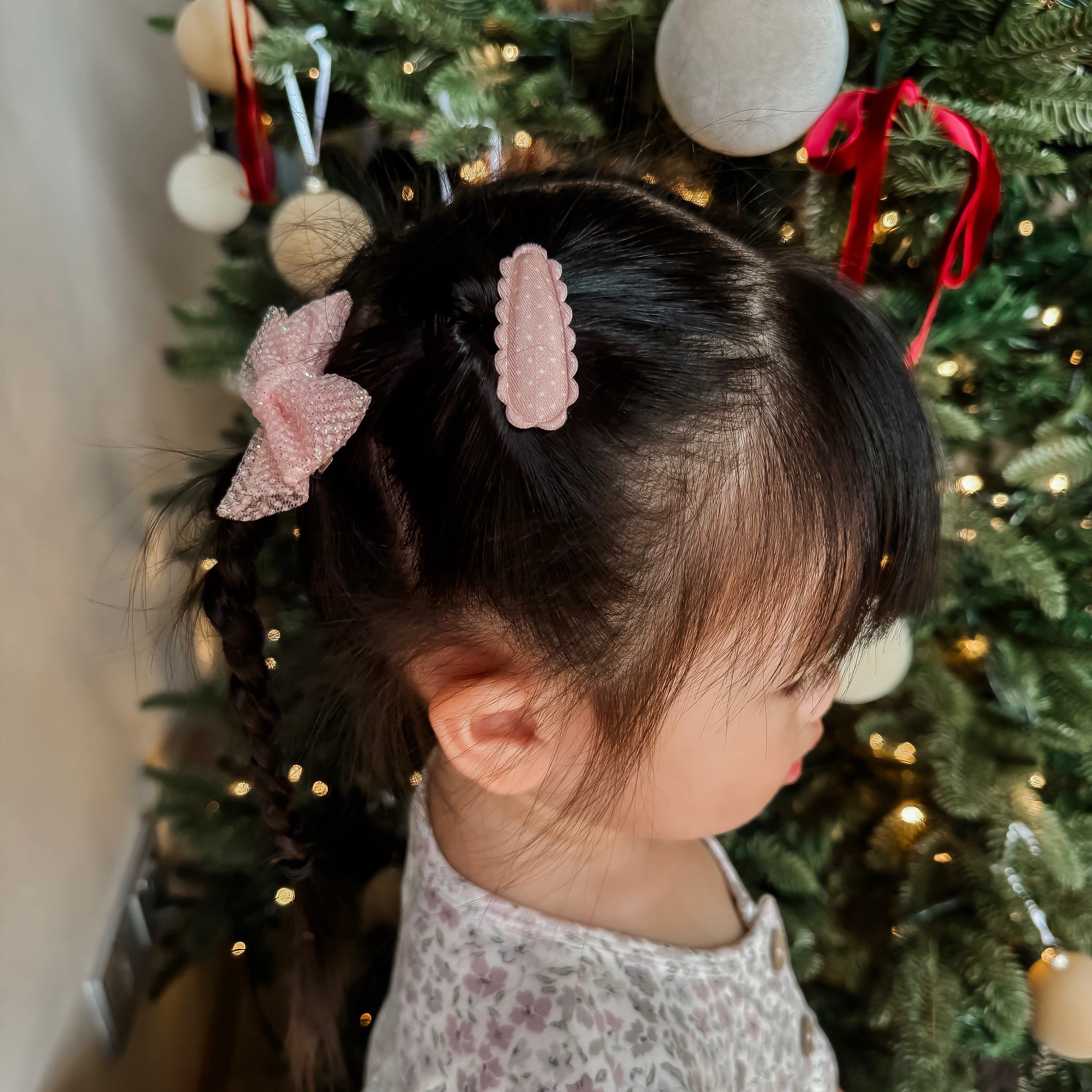 Dainty Snap Clips | Sweet Pink Dots