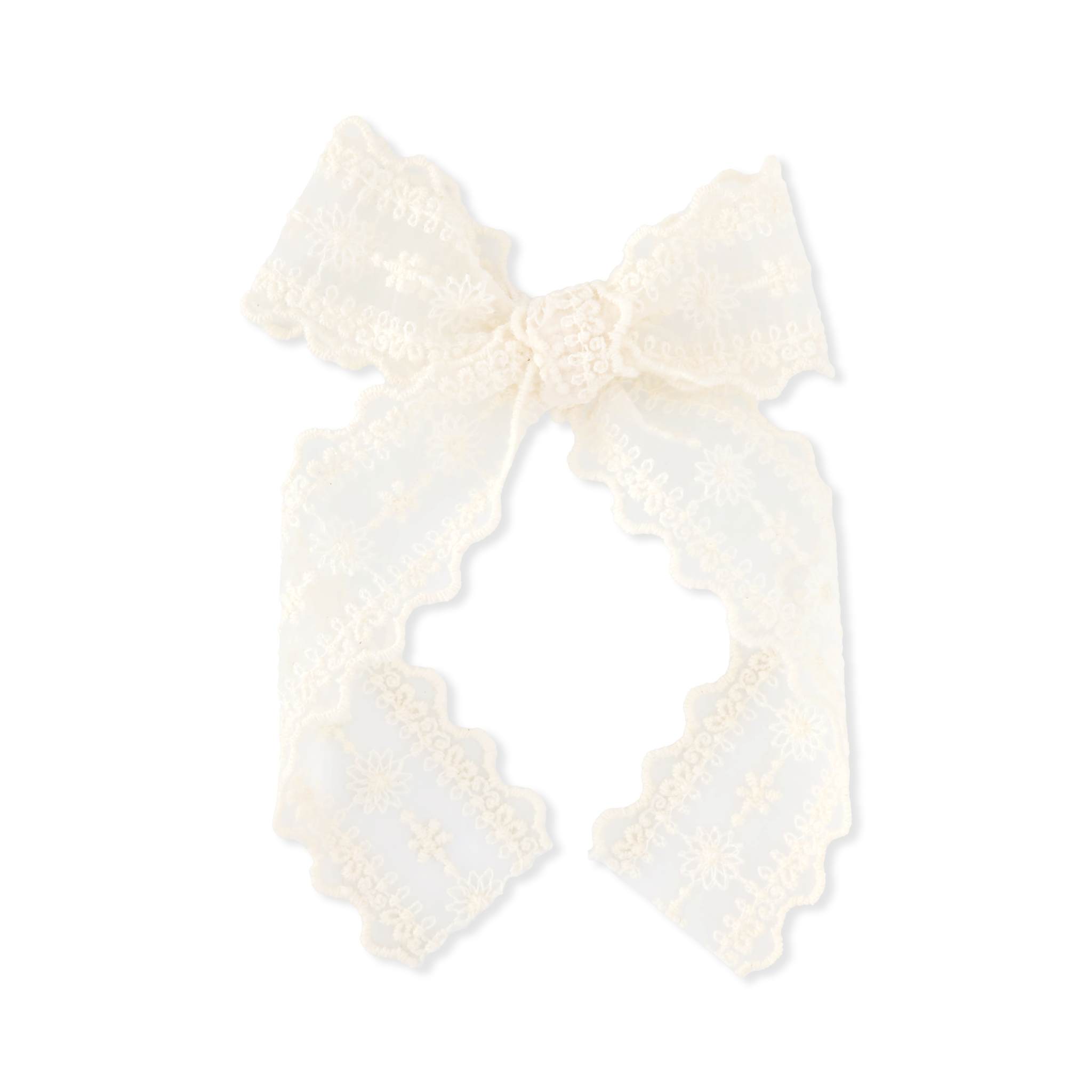 Longtail Bow | Paisley Lace - Cream