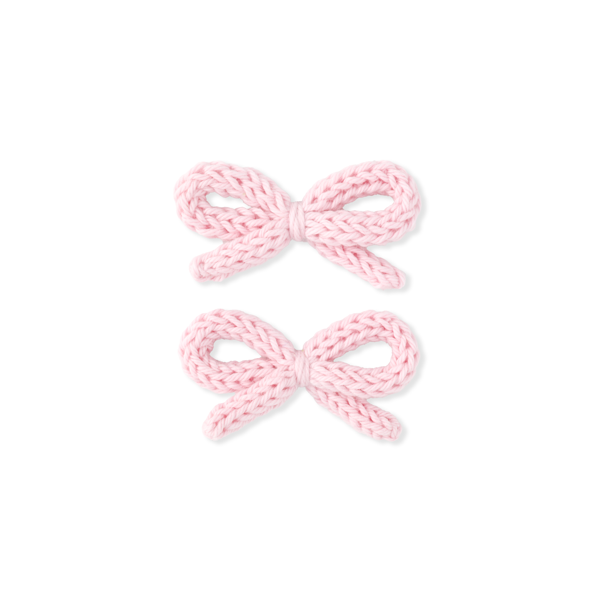 Crochet Ribbon Pigtail Set | Pink Frost