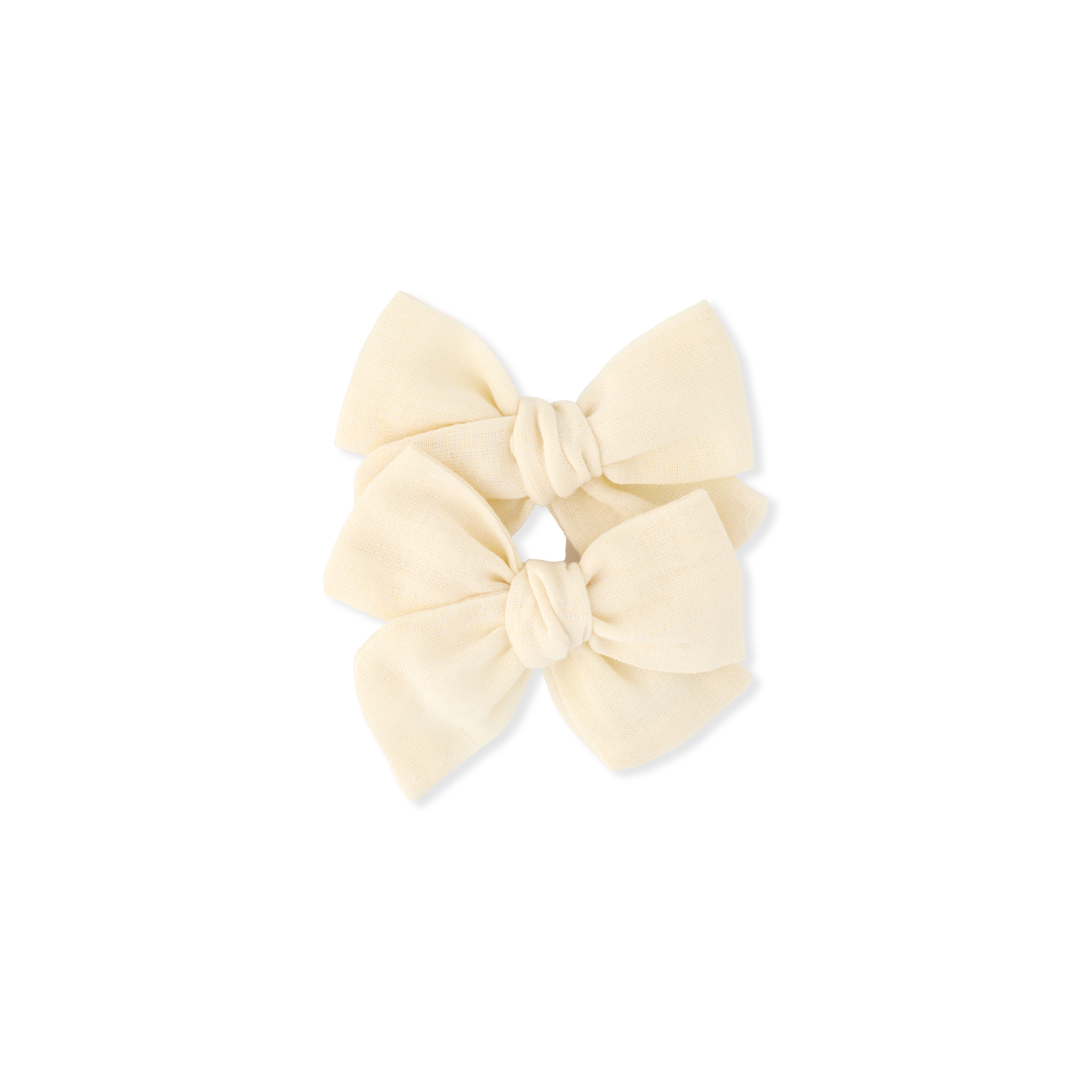 Pinwheel Pigtail Set | Soft Yellow